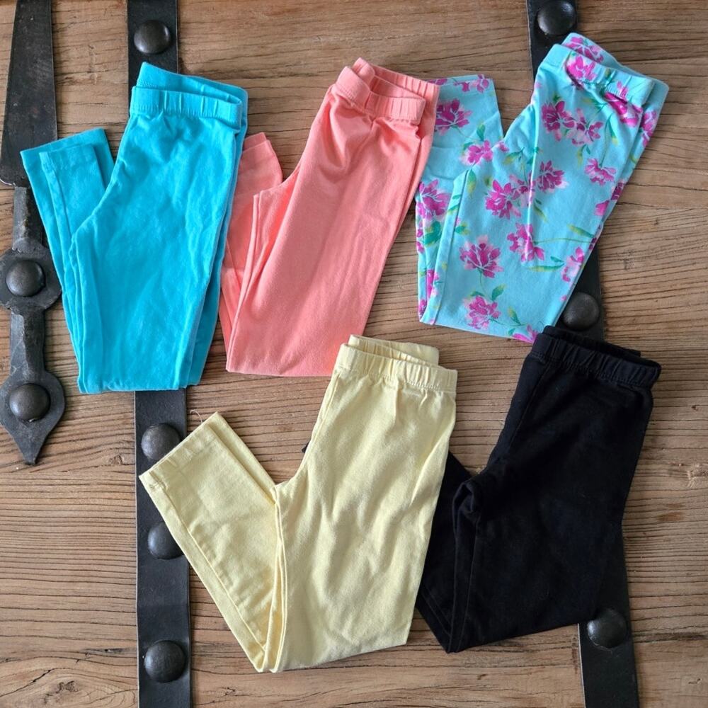 Children's Place 5 piece Legging Bundle sz Small 5/6